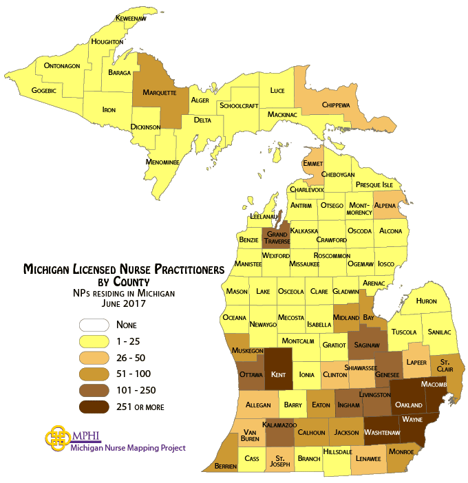 NPs by county